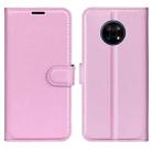 For Nokia G50 Litchi Texture Horizontal Flip Protective Case with Holder & Card Slots & Wallet(Pink) - 1