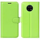 For Nokia G50 Litchi Texture Horizontal Flip Protective Case with Holder & Card Slots & Wallet(Green) - 1