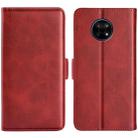 For Nokia G50 Dual-side Magnetic Buckle Horizontal Flip Phone Leather Case with Holder & Card Slots & Wallet(Red) - 1