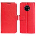 For Nokia G50 R64 Texture Single Horizontal Flip Phone Protective Case with Holder & Card Slots & Wallet& Photo Frame(Red) - 1