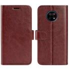 For Nokia G50 R64 Texture Single Horizontal Flip Phone Protective Case with Holder & Card Slots & Wallet& Photo Frame(Brown) - 1