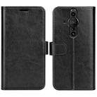 For Sony Xperia Pro-I R64 Texture Single Horizontal Flip Phone Protective Case with Holder & Card Slots & Wallet& Photo Frame(Black) - 1