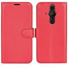 For Sony Xperia Pro-I Litchi Texture Horizontal Flip Protective Case with Holder & Card Slots & Wallet(Red) - 1