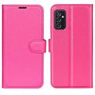 For Samsung Galaxy M52 5G Litchi Texture Horizontal Flip Protective Case with Holder & Card Slots & Wallet(Rose Red) - 1