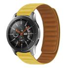 Silicone Magnetic Watch Band For Huawei Watch GT2 46mm,width:22mm(Yellow) - 1