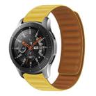 22mm Silicone Magnetic Watch Band For Honor Watch GS3 / Magic(Yellow) - 1
