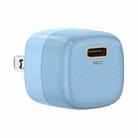 ENKAY APQ-011 Mini PD 20W USB-C / Type-C Port Fast Charger, US Plug(Blue) - 1