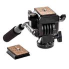 YUNTENG YT-950 Heavy Duty Tripod Action Fluid Drag Head with Quick Mount Plate - 1