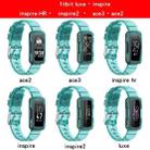 For Fitbit Luxe Transparent Silicone Integrated Watch Band(Transparent Black) - 6