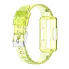 For Fitbit inspire HR Transparent Silicone Integrated Watch Band(Transparent Yellow) - 1