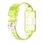 For Fitbit inspire Transparent Silicone Integrated Watch Band(Transparent Yellow) - 1