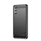 For Samsung Galaxy A13 5G MOFI Gentleness Series Brushed Texture Carbon Fiber Soft TPU Case(Black) - 1