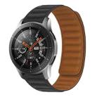 For Samsung Galaxy Gear S3 Silicone Magnetic Watch Band(Black) - 1