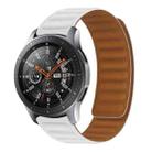 For Samsung Galaxy Gear S3 Silicone Magnetic Watch Band(White) - 1