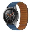 For Samsung Galaxy Gear S3 Silicone Magnetic Watch Band(Dark Blue) - 1