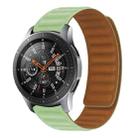For Samsung Galaxy Gear 2 R380 Silicone Magnetic Watch Band(Pine Flower Green) - 1