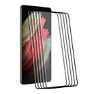 For Samsung Galaxy S21 Ultra 5pcs ENKAY 0.26mm 3D Curved Full Hot Bending Tempered Glass Film - 1