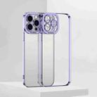 For iPhone 13 Pro Max Electroplating TPU Phone Case (Purple) - 1