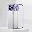 For iPhone 12 Electroplating TPU Phone Case(Purple) - 1