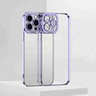 For iPhone 12 Pro Max Electroplating TPU Phone Case For iPhone  12 Pro Max(Purple) - 1