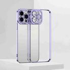 For iPhone 11 Pro Max Electroplating TPU Phone Case (Purple) - 1