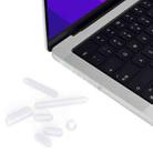 ENKAY Hat-Prince Silicone Anti-dust Plugs for MacBook Air 13.6 2022/2024 A2681 (M2) / A3113 (M3)(Translucent) - 1