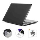 ENKAY Hat-Prince 3 in 1 Crystal Laptop Protective Case + TPU Keyboard Film + Anti-dust Plugs Set for MacBook Pro 16.2 inch A2485 2021/A2880 2023, Version:US Version(Black) - 1