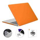 ENKAY Hat-Prince 3 in 1 Matte Laptop Protective Case + TPU Keyboard Film + Anti-dust Plugs Set for MacBook Pro 14.2 inch A2442 2021/A2779 2023, Version:US Version(Orange) - 1