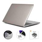 ENKAY Hat-Prince 3 in 1 Crystal Laptop Protective Case + TPU Keyboard Film + Anti-dust Plugs Set for MacBook Pro 14.2 inch A2442 2021, Version:EU Version(Grey) - 1