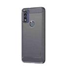 For Motorola Moto G Pure 2021 MOFI Gentleness Series Brushed Texture Carbon Fiber Soft TPU Case(Gray) - 1