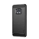 For Nokia XR20 MOFI Gentleness Series Brushed Texture Carbon Fiber Soft TPU Case(Black) - 1
