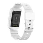 For Fitbit Charge 5 Silicone One Body Armor Watch Band(White) - 3