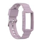 For Fitbit Charge 5 Silicone One Body Armor Watch Band(Light Purple) - 1