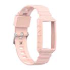 For Fitbit Charge 5 Silicone One Body Armor Watch Band(Pink) - 1