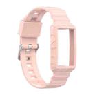 For Fitbit Charge 4 Silicone One Body Armor Watch Band(Pink) - 1