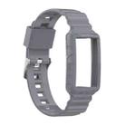 For Fitbit Charge 4 Silicone One Body Armor Watch Band(Gray) - 1