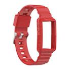 For Fitbit Charge 4 SE Silicone One Body Armor Watch Band(Red) - 1