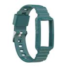 For Fitbit Charge 4 SE Silicone One Body Armor Watch Band(Green Pine Needles) - 1