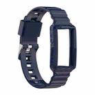 For Fitbit Charge 4 SE Silicone One Body Armor Watch Band(Navy Blue) - 1
