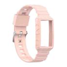 For Fitbit Charge 4 SE Silicone One Body Armor Watch Band(Pink) - 1