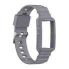 For Fitbit Charge 4 SE Silicone One Body Armor Watch Band(Gray) - 1