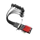 PCIE to DB9 RS232 Serial Port Expansion Card PCI-E Express Riser Card Converter - 1