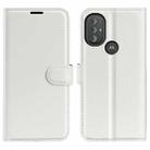 For Motorola Moto G Power 2022 Litchi Texture Horizontal Flip Protective Case with Holder & Card Slots & Wallet(White) - 1