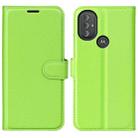 For Motorola Moto G Power 2022 Litchi Texture Horizontal Flip Protective Case with Holder & Card Slots & Wallet(Green) - 1