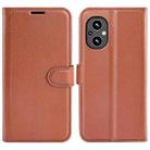 For OnePlus Nord N20 5G Litchi Texture Horizontal Flip Protective Case with Holder & Card Slots & Wallet(Brown) - 1