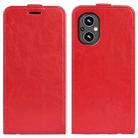 For OnePlus Nord N20 5G R64 Texture Single Vertical Flip Leather Protective Case with Card Slots & Photo Frame(Red) - 1