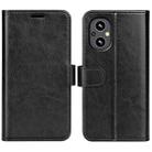 For OnePlus Nord N20 5G R64 Texture Single Horizontal Flip Phone Protective Case with Holder & Card Slots & Wallet& Photo Frame(Black) - 1