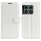 For OnePlus 10 Pro 5G Litchi Texture Horizontal Flip Protective Case with Holder & Card Slots & Wallet(White) - 1