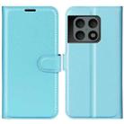 For OnePlus 10 Pro 5G Litchi Texture Horizontal Flip Protective Case with Holder & Card Slots & Wallet(Blue) - 1