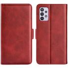 For Samsung Galaxy A53 5G Dual-side Magnetic Leather Case with Holder & Card Slots & Wallet(Red) - 1